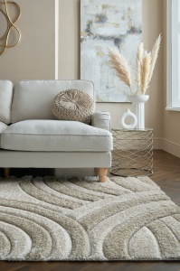 Χαλί Velvet Carved Natural 200x290 cm, Flair Rugs - Img 4