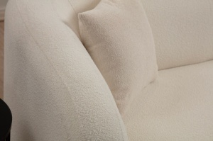 2θέσιος καναπές Asos Κρεμ 170x76x75 cm - Img 3