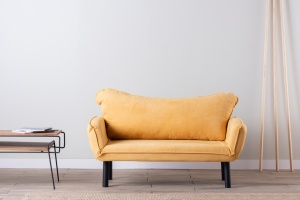 2θέσιος καναπές Chatto Μουσταρδί 140x70x65 cm - Img 2