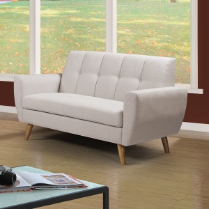 2θέσιος καναπές Decency από ύφασμα μπεζ 149x75x86 cm - Img 2