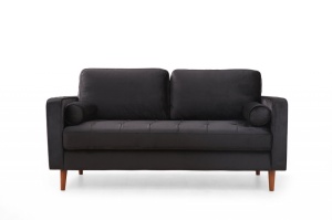 2θέσιος καναπές Jaber Μαύρο 178x80 cm - Img 3