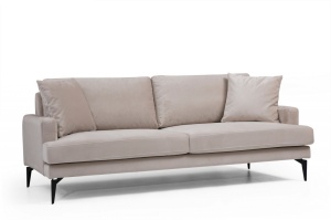 2θέσιος καναπές Leyla Ανοιχτό Γκρι 180x63 cm - Img 5