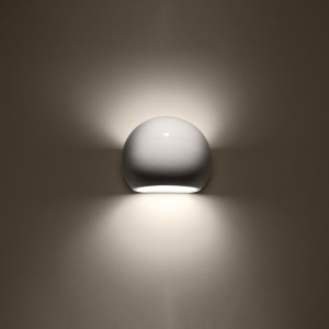 Aplica Globe din ceramica Alb lucios 17x13.5x14.5 cm - Img 3
