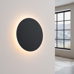 Aplica perete LED Borgen Negru 3000K 30x30x3.5 cm - Img 3