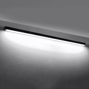 Aplica perete LED Pinne Negru 4000K 200x6x6 cm - Img 3