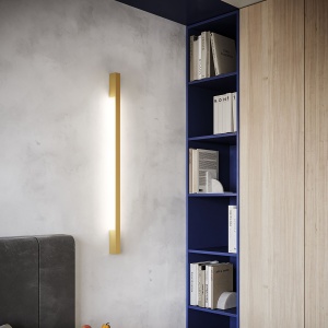 Aplica perete LED Sappo Auriu 4000K 4x6.5x120 cm - Img 11