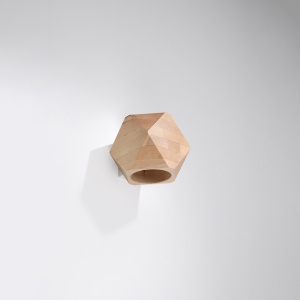 Aplica perete Woody din lemn, Natural 12x14x12 cm - Img 2