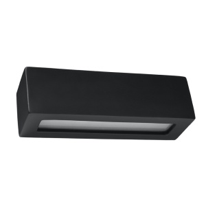 Aplica Vega din ceramica Negru 32.5x9.5x9.5 cm