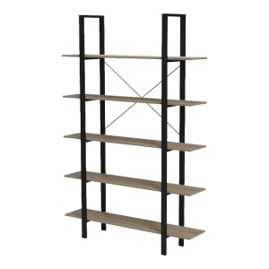 Biblioteca, Loftie, Negru, 28x126x165 cm - Img 4