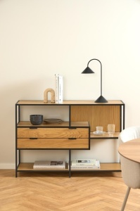 Biblioteca Seaford, Natural, 78x114x35 cm - Img 3