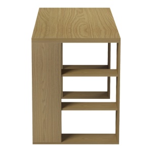 Birou cu raft, Colmar, Nuc, 60x140x75 cm - Img 5