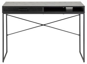 Birou Seaford, Negru, 75x110x45 cm - Img 4