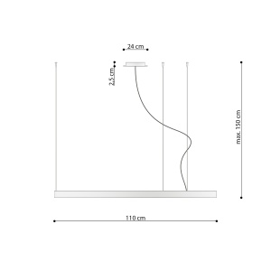Candelabru 1 Rio Negru 3000K 110x110x150 cm - Img 9