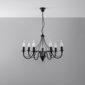 Candelabru 7 Minerwa Negru 60x60x80 cm - Img 2