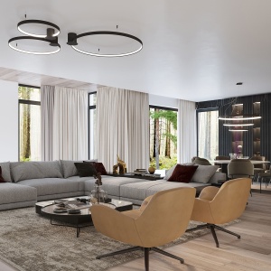 Candelabru LED Rio Negru 4000K 110x110x150 cm - Img 8