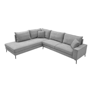 Coltar dreapta Zenqua, Gri, 291x233x90 cm - Img 3