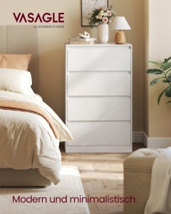 Comoda cu sertare, Lidia, Alb, 40x60x97.4 cm
