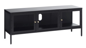 Comoda TV CARMEL, Negru, 40x52x132 cm
