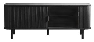Comoda TV CAVO, Negru, 40x56x160 cm - Img 4