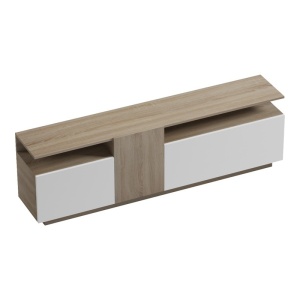 Comoda TV Vendora Alb 150x29.5x46.3 cm - Img 6