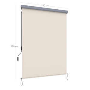 Copertina laterala Songmics Bej 140x250 cm - Img 6