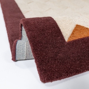Covor Apex Border Wool Visiniu 120x170 cm - Img 3