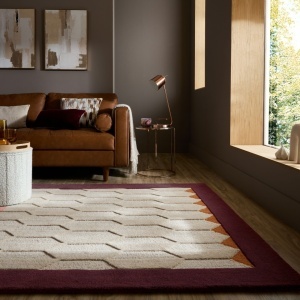 Covor Apex Border Wool Visiniu 200x290 cm