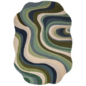 Covor oval Envy Wool Verde 200x290 cm - Img 5