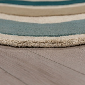 Covor traversa Cascade Wool Albastru 80x300 cm - Img 4