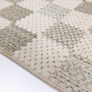 Covor traversa Muted Checkerboard Verde 80x230 cm - Img 4