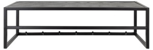 Cuier Seaford V1, Negru, 22x77x28 cm - Img 3