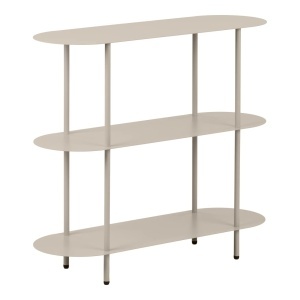 Etajera metalica joasa Rieti, Bej, 90x31x81 cm - Img 3