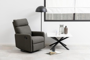 Fotoliu rabatabil Mikkeli, Gri, 99x67x93.5 cm