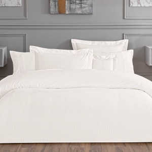 Lenjerie Cole White King Size (Bumbac Egiptean)
