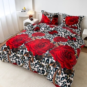 Lenjerie Rose Safari cocolino cu Elastic 180x200 (Cocolino)