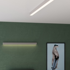 Lustra LED Pinne Gri 3000K 200x6x6 cm - Img 9