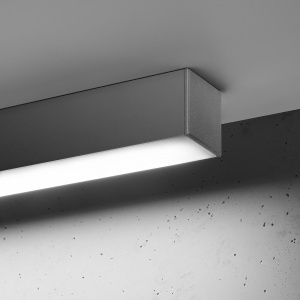 Lustra LED Pinne Gri 4000K 90x6x6 cm - Img 5
