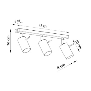 Lustra Ring Alb 45x6x16 cm - Img 4