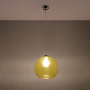 Lustra suspendata Ball Galben 30x30x120 cm - Img 3