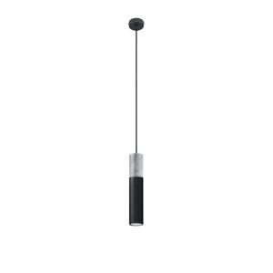 Lustra suspendata Borgio Negru 8x8x105 cm