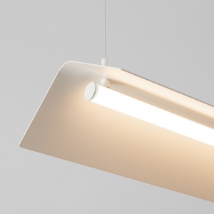Lustra suspendata LED Elva Bej 4000K 150x27.5x200 cm - Img 4