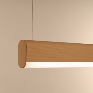 Lustra suspendata LED Farge Auriu 3000K 120x8x150 cm - Img 6