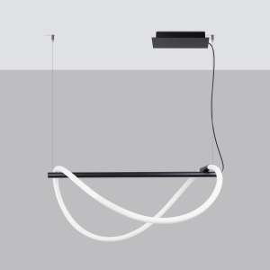 Lustra suspendata LED Galakse Negru 2700-6500K 84x45x160 cm - Img 2