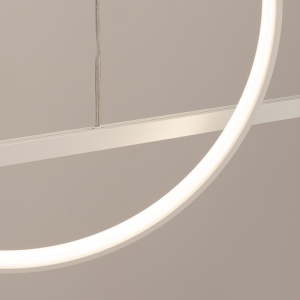 Lustra suspendata LED Glad Alb 3000K 120x20x212 cm - Img 4