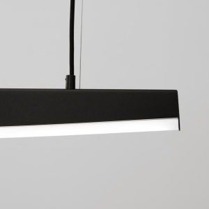 Lustra suspendata LED Jorun 120 Negru 4000K 120x3x210 cm - Img 5