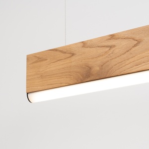 Lustra suspendata LED Lykke Stejar 4000K 120x3.5x150 cm - Img 9