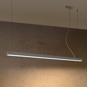 Lustra suspendata LED Pinne Gri 3000K 150x6x150 cm - Img 3