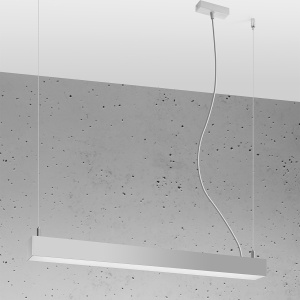 Lustra suspendata LED Pinne Gri 3000K 67x6x150 cm - Img 2