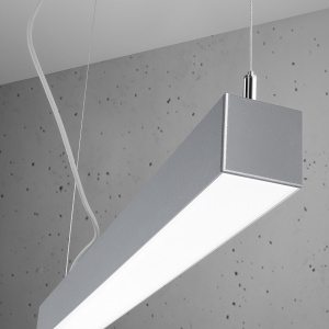 Lustra suspendata LED Pinne Gri 4000K 67x6x150 cm - Img 6