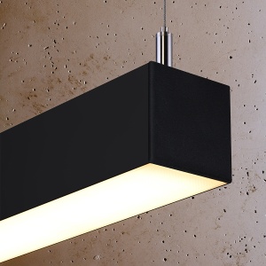 Lustra suspendata LED Pinne Negru 3000K 200x6x150 cm - Img 5